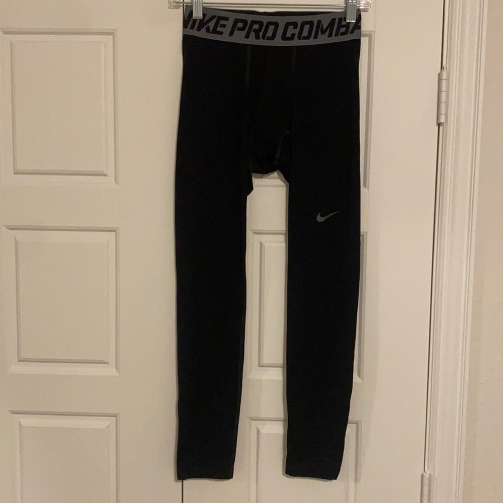 Nike Pro Combat Athletic Compression Leggings - image 1